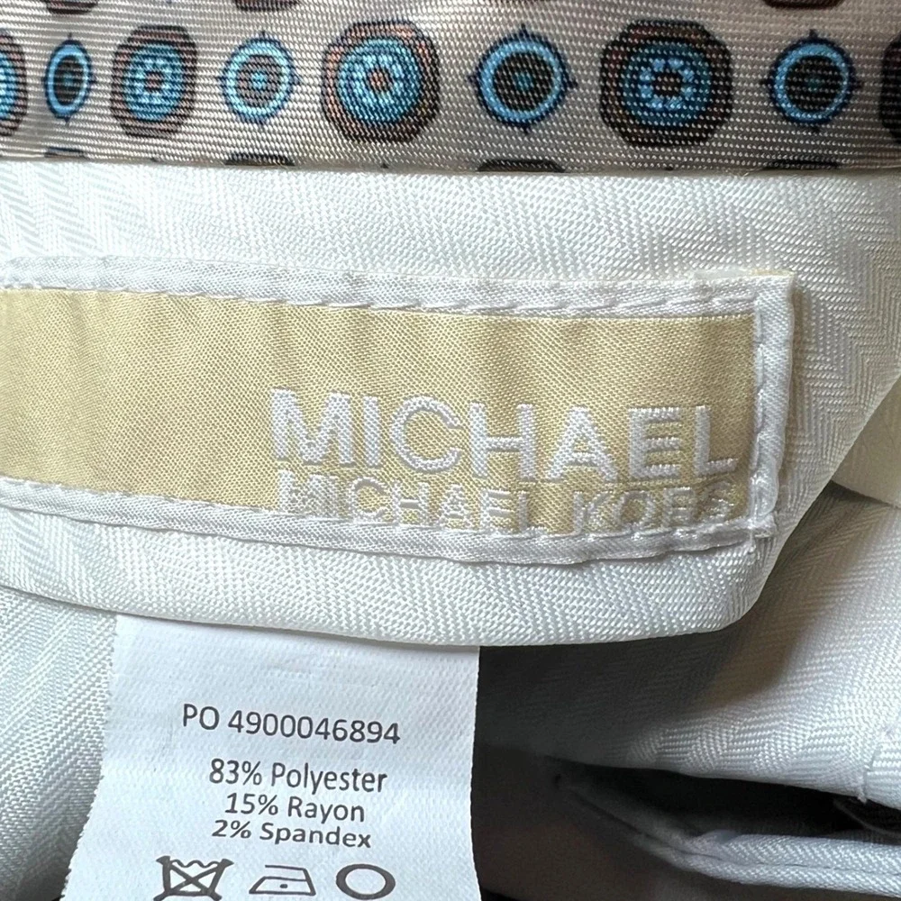 Michael Kors Mens Size 34x32 Beige Dress Pants Preppy Designer Career Business